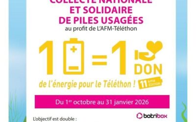 Collecte de piles usagées AFM Téléthon
