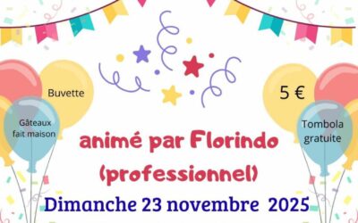 Après-midi dansant pour petits et grands, goûter et tombola!